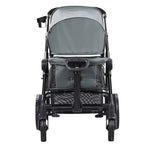 All-Terrain Stroller Wagon, 2 Seats Foldable | Expedition 2-in-1 Collapsible Wagon Stroller, Includes Canopy, Parent Organizer, Snack Tray Cup Holders | 55lbs For Single Seat | Dark Grey Black - # BAGEG11010009